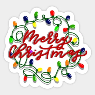 Christmas lighting Sticker